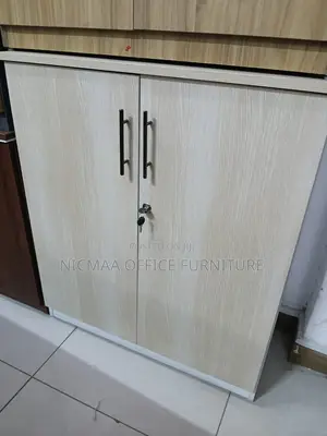 2-Door Wooden Storage Cabinet Secure, Stylish Space-Saving