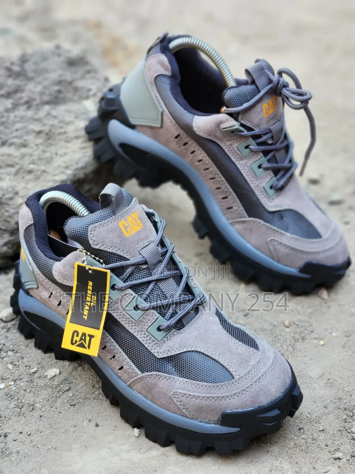 Quality Leather Casual Catapillar Men Safety Sneakers