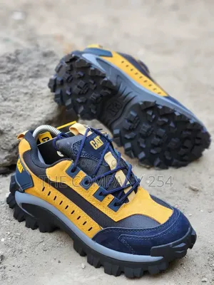 Quality Leather Casual Catapillar Men Safety Sneakers