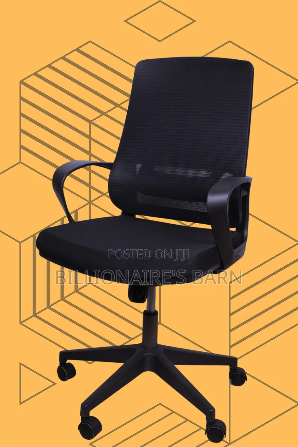 Black Ergonomic Mesh Office Chair | Premium Steel Frame