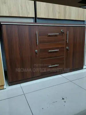2-Door + 3-Drawer Design for Smart Organization Cabinet Credenza