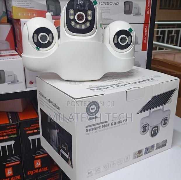 Way Audio V380 Pro Triple Lens 4g Solar