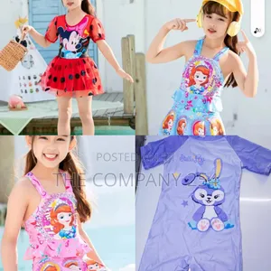 Quality Girls Cartoon Themed Swimming Costume Outfits