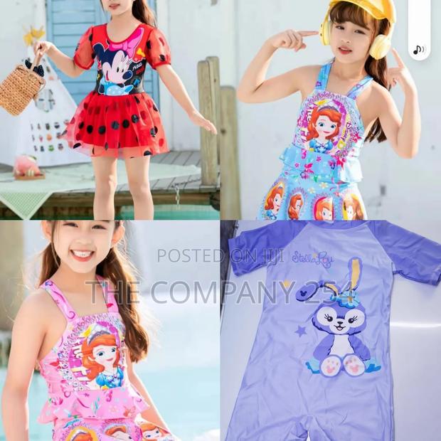 Quality Girls Cartoon Themed Swimming Costume Outfits