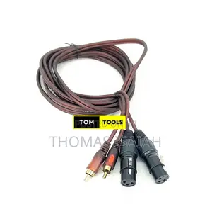 Dual Female XLR to Dual Rca Stereo Cable