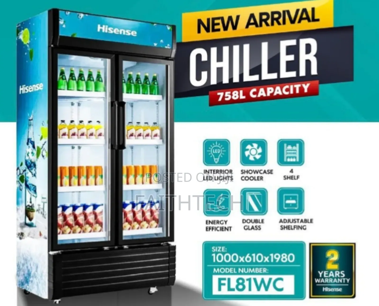 Hisense 758litres Showcase