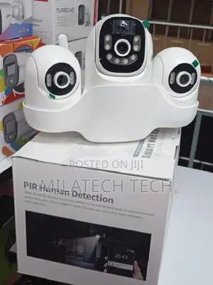 4g Solar Camera With Three Lens