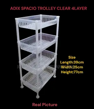 Adix Spacio Trolley Clear 4 Layer.