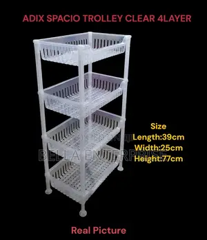 Adix Spacio Trolley Clear 4 Layer.