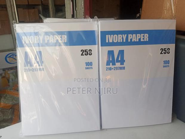 A4 Ivory Paper 250gsm Available - main view