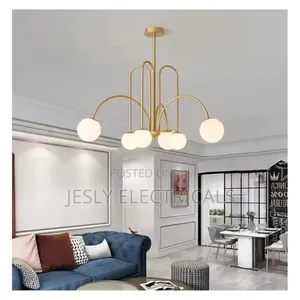 Modern Gold Black G9led Chandelier for Living Room