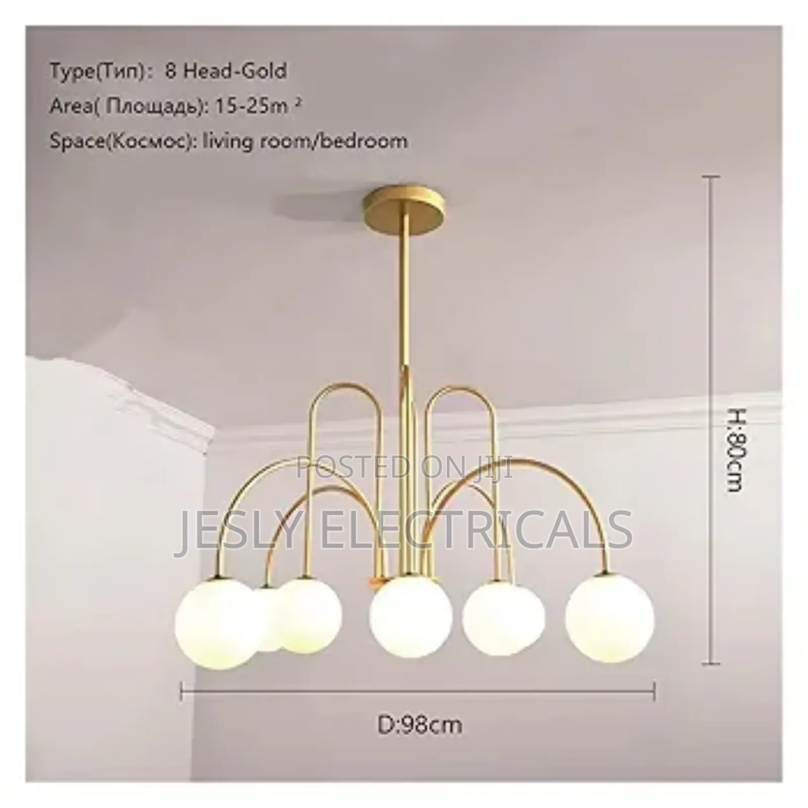Modern Gold Black G9led Chandelier for Living Room