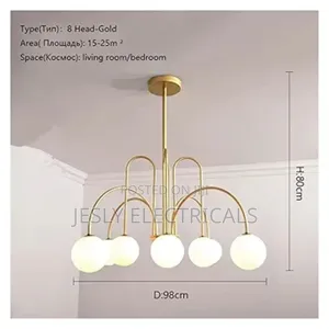 Modern Gold Black G9led Chandelier for Living Room