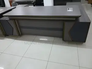 Sleek Finish With Geometric Side Panels Advanced Desk