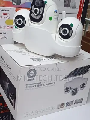 4g Solar Camera With Three Rotating Camera
