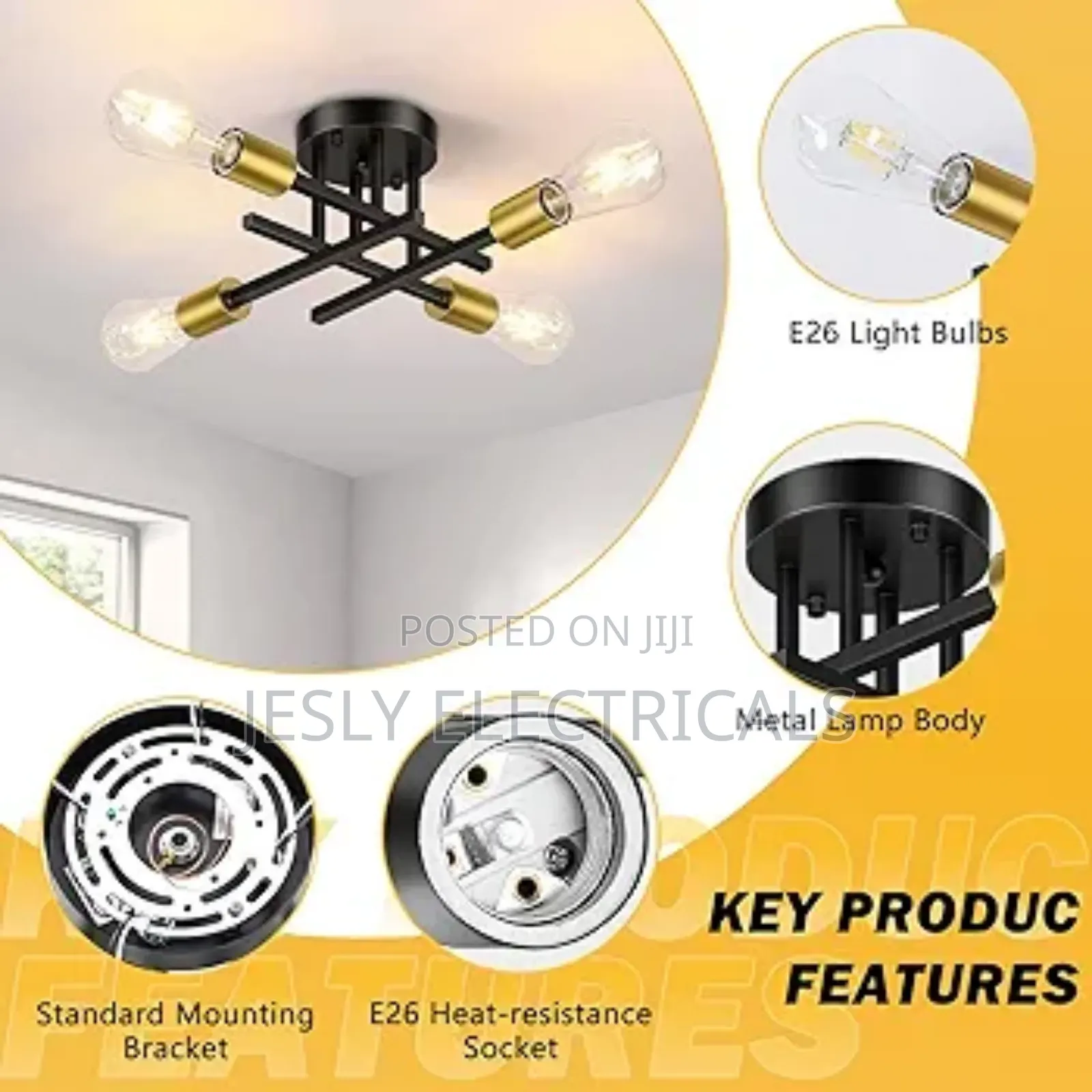 Modern Semi Flush Mount Ceiling Light