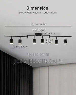 Bojim 6 Light Led Track Lighting Kit