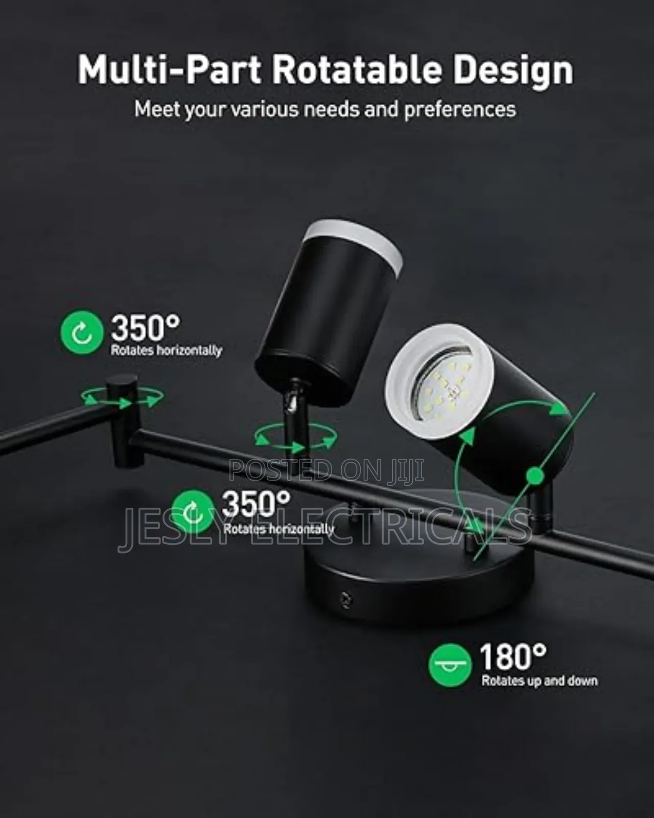 Bojim 6 Light Led Track Lighting Kit