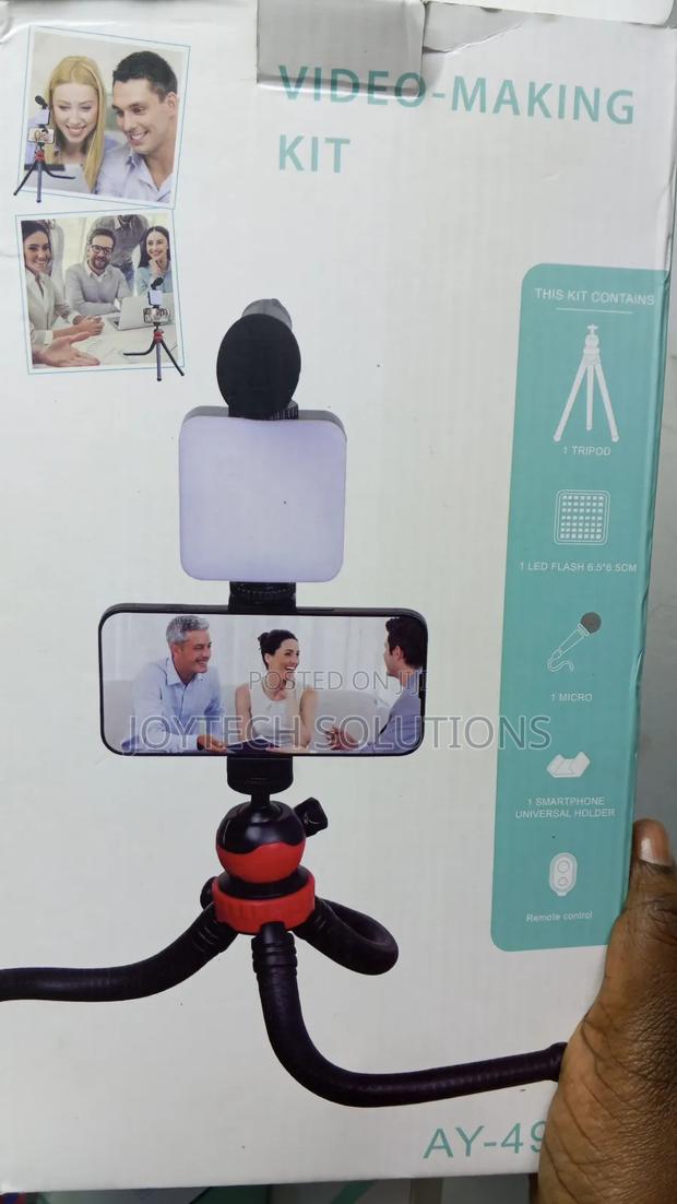 Foldable Flexible Octopus Phone Holder Tripod Stand - thumbnail 2