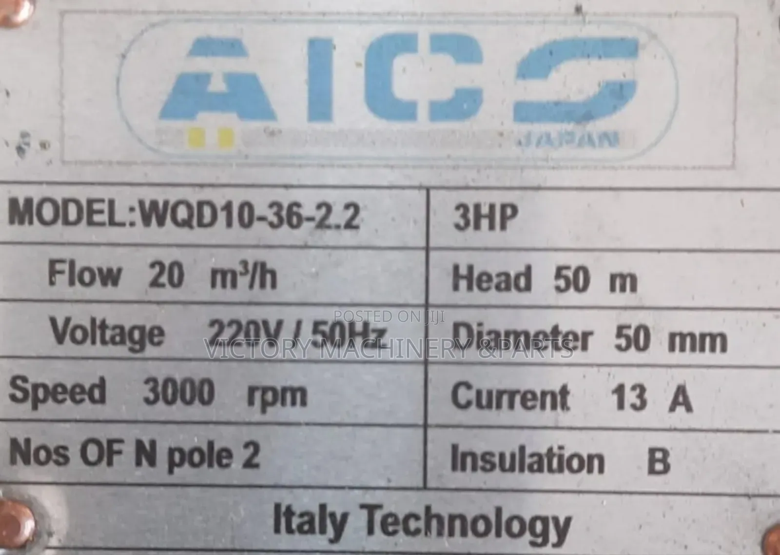 3hp Surbmusible Sewage Pump
