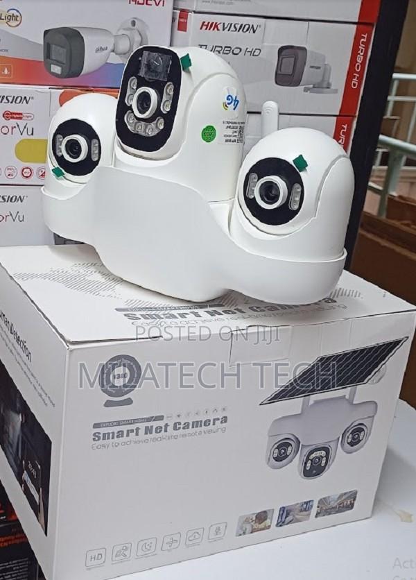 Outdoor Tripple Lens 4g Solar Camera