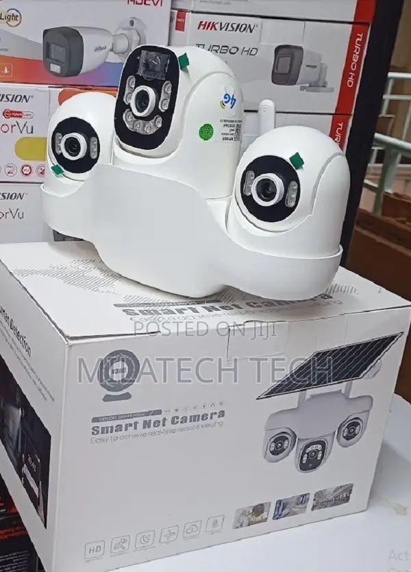 Outdoor Tripple Lens 4g Solar Camera