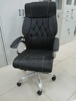Ergonomic High-Back Office Chair With Premium Detailing