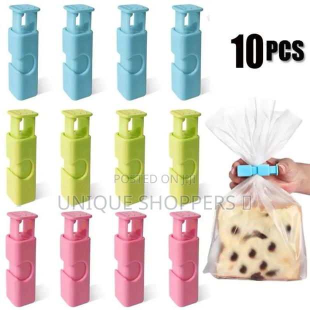 10psc 10 Quick Sealing Clip* Kitchen Storage Tool Food Bag Clip - thumbnail 3