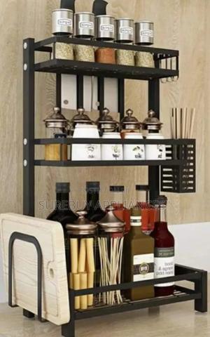 3-Tier Stainless Steel Kitchen Rack - thumbnail 2