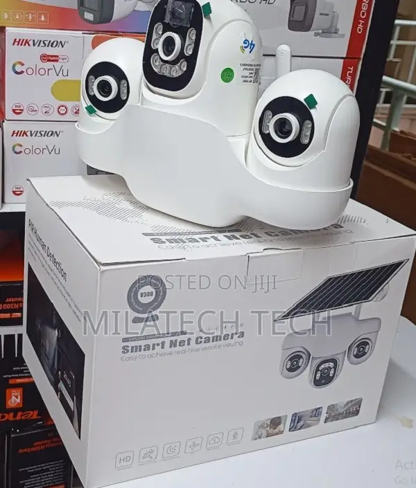 Tripple Lens 6mp Solar Camera White