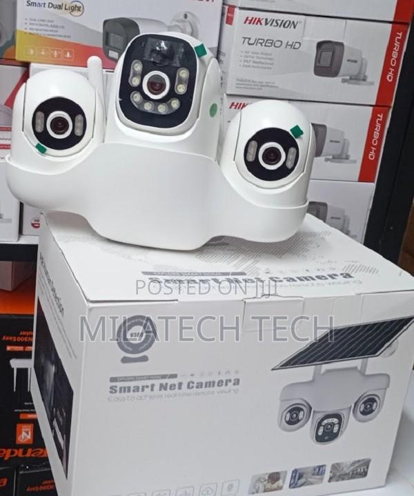 Triple Lens Solar (4g ) CCTV Solar - main view