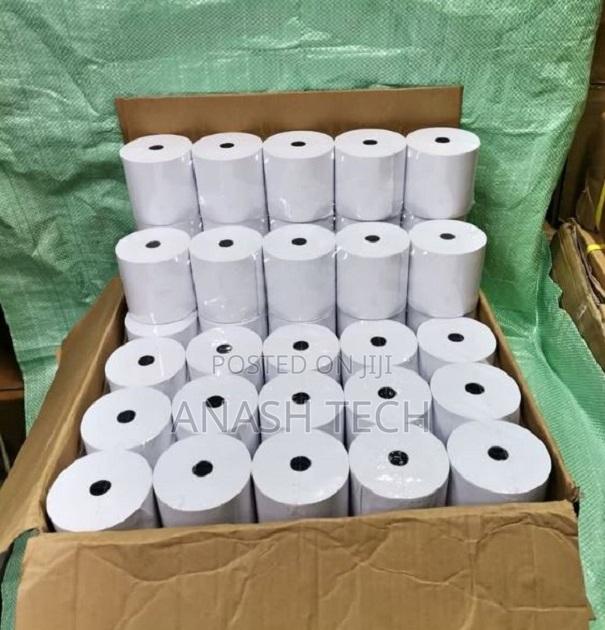 Great Quality 80mm by 80mm Pos Thermal Paper Rolls - main view