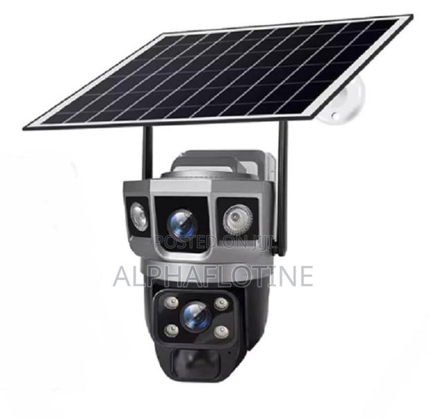 Smart Wifi Dual Lense PTZ Solar Camera Home Security - main view