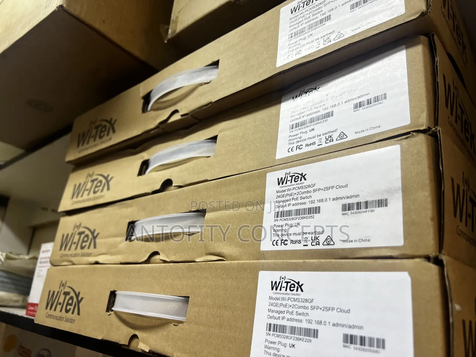 Wi-Tek Cloud L2 Managed Gigabit Poe Switch (Wi-Pcms328gf)