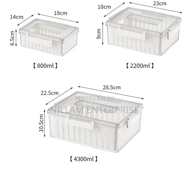 3pcs Stackable Food Storage Containers - thumbnail 4