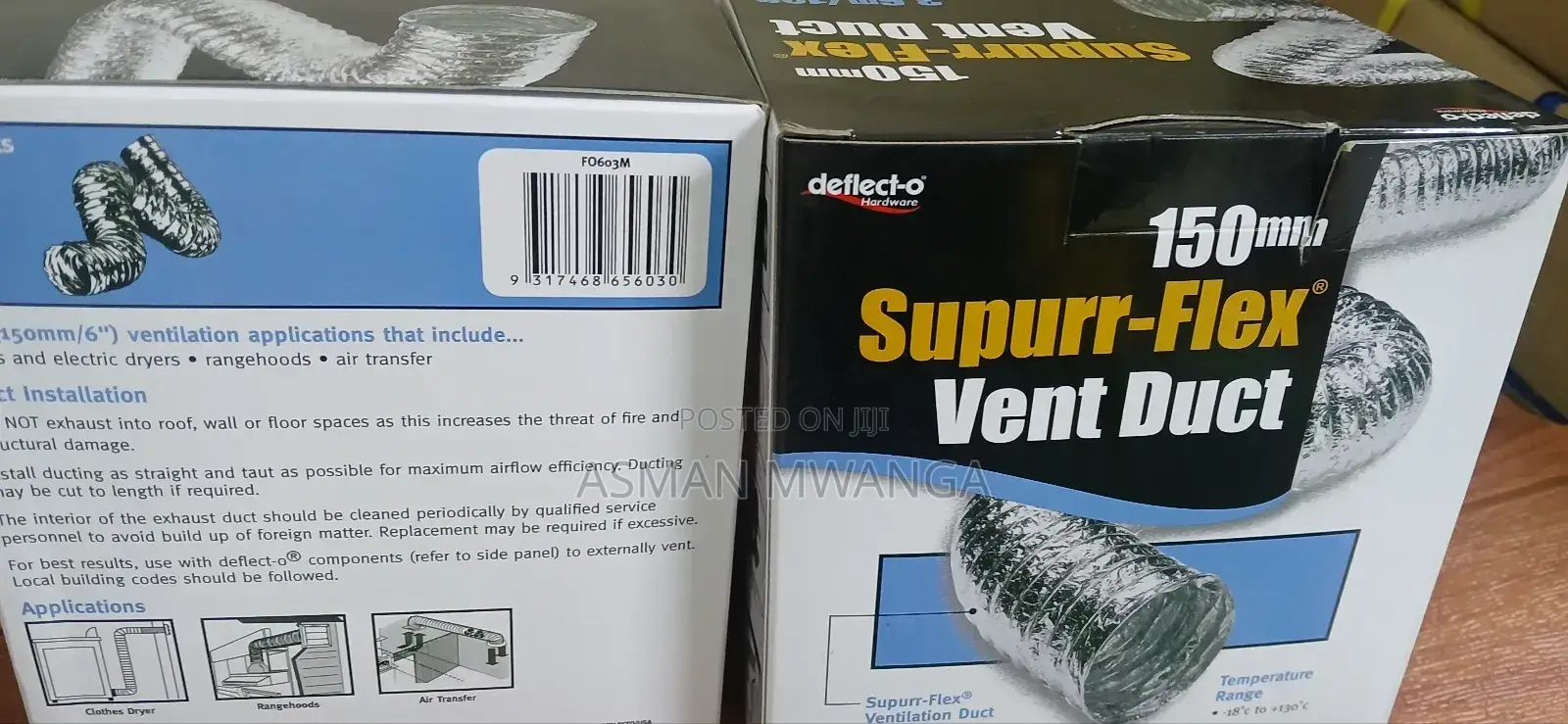 Supper Flex Vent Duct 150mm×3.6m