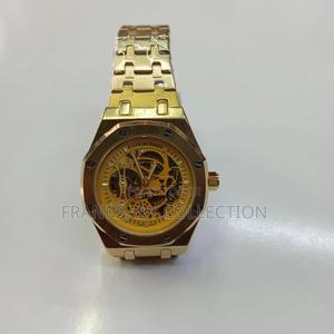 Gold Automatic Skeleton Watch - thumbnail 2