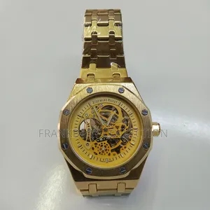 Luxury Gold Mechanical Wristwatch Watch