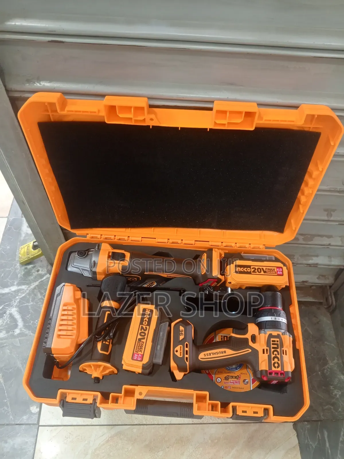 Ingco Cordless Combo, Grinder+Drill