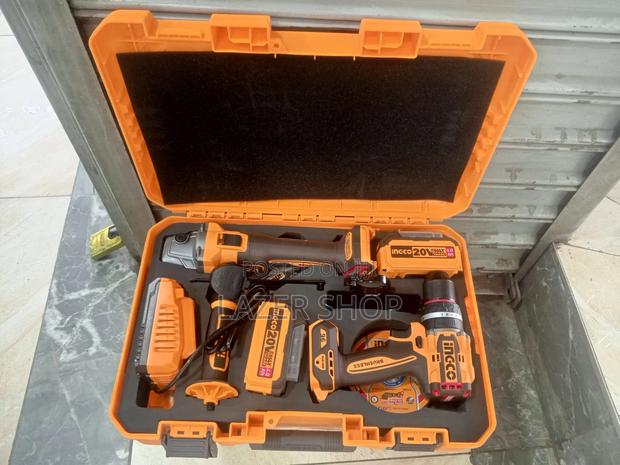 Ingco Cordless Combo, Grinder+Drill - thumbnail 6
