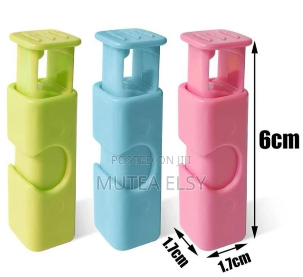 Blue,Green Pink Food Storage Sealer Clamps - thumbnail 2
