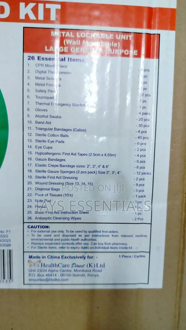 100 Pax Commercial First Aid Box - thumbnail 2