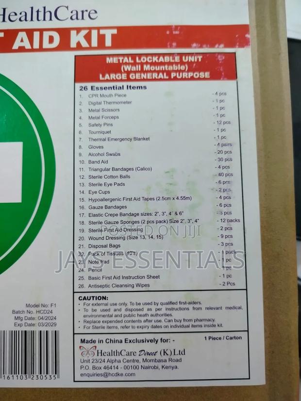 100 Pax Commercial First Aid Box - thumbnail 3