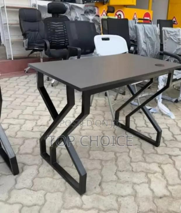 Grey Double Metallic Table - main view