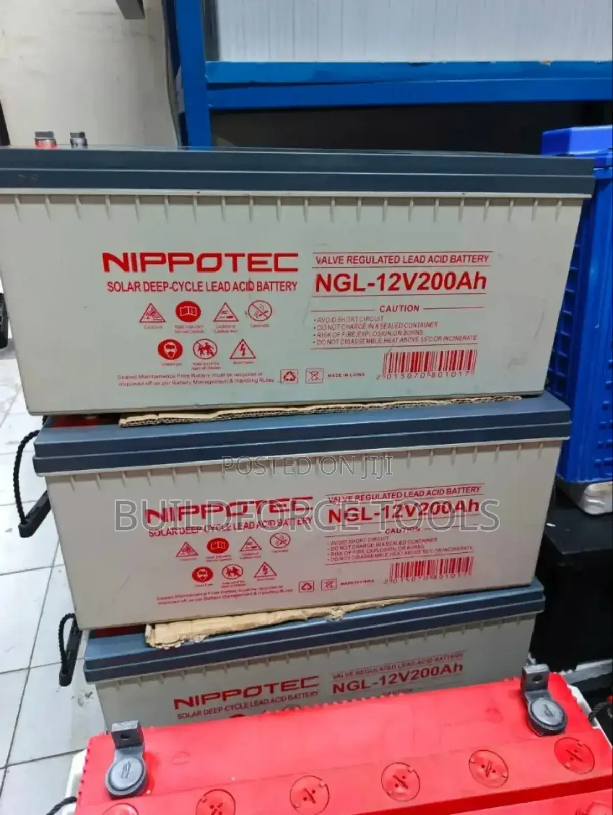 High Perfomance Nipotech 200ah Solar Battery