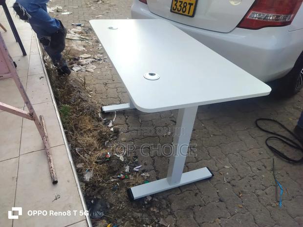 Modern White Adjustable Desk