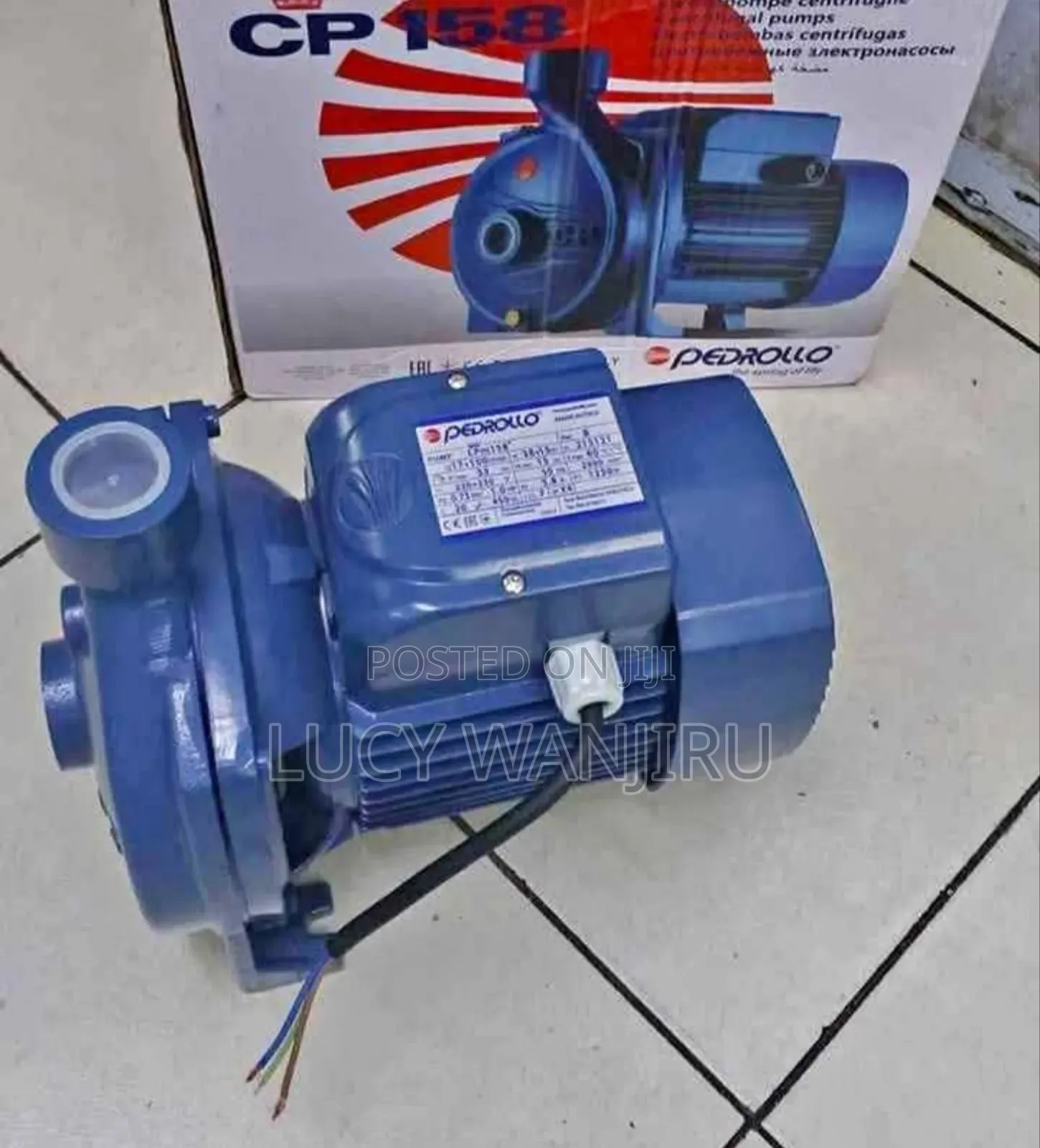 1hp Pedrollo Booster Water Pump