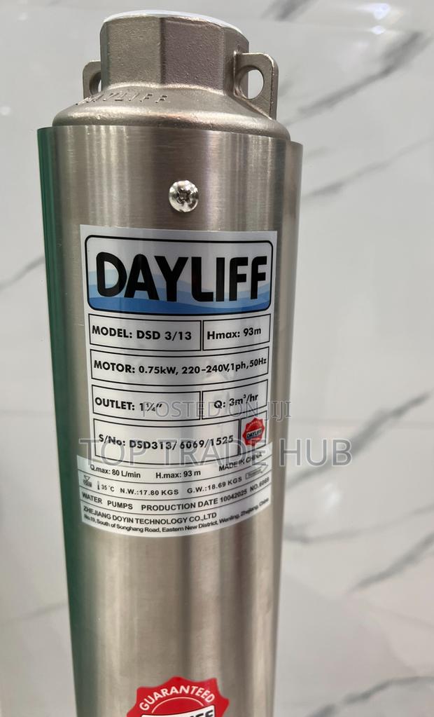 Dayliff Dsd 3/13 Submersible Pump 1hp 93m Head With Eco Controller - thumbnail 4