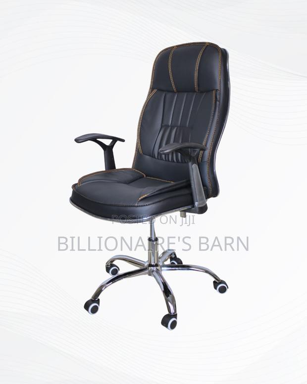 Executive_leather_office_chair__high_back_padded_armrests - thumbnail 2