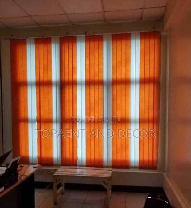 Elegant Fabric Vertical Blinds for Office Space - main view